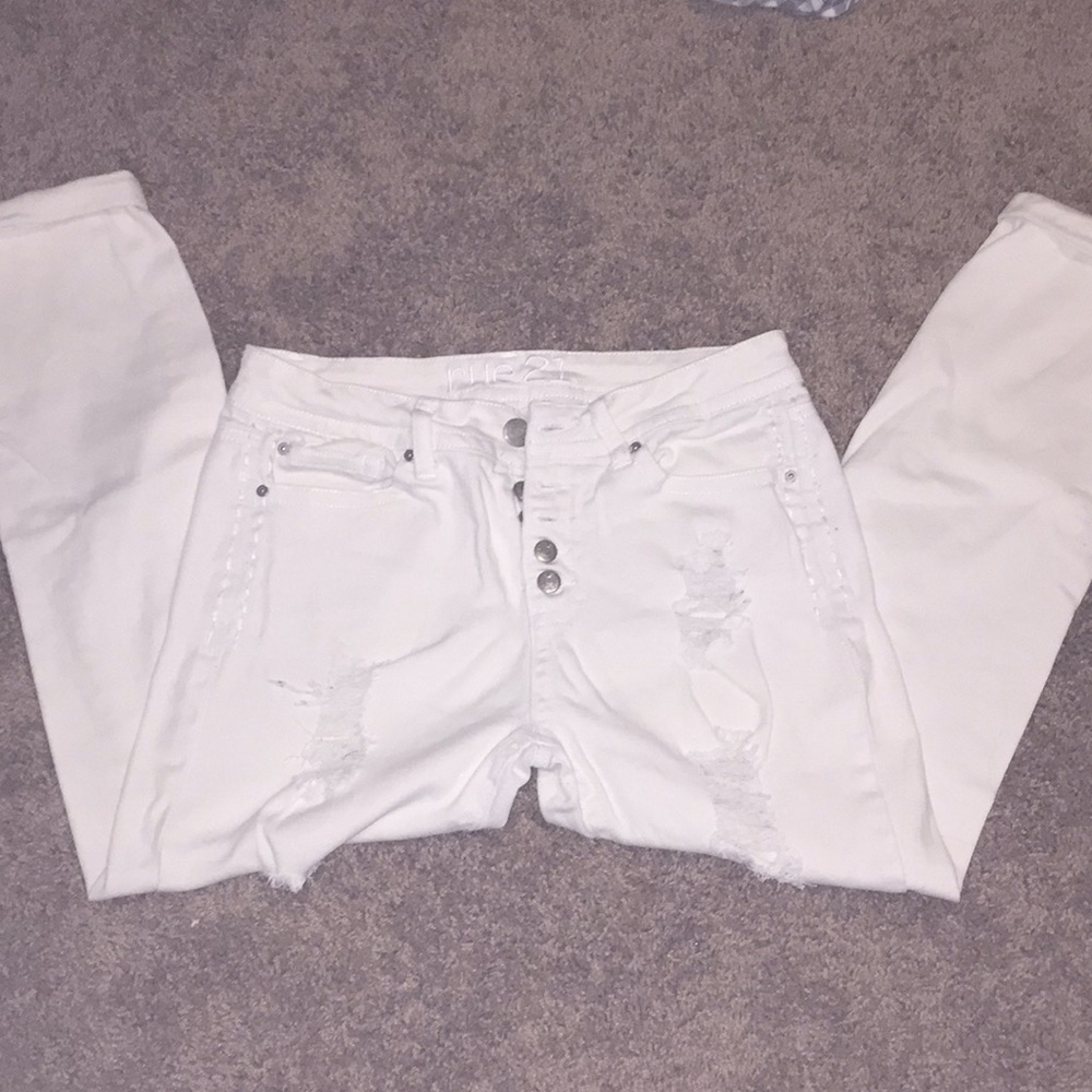 Distressed white jeans! - Picture 2 of 2